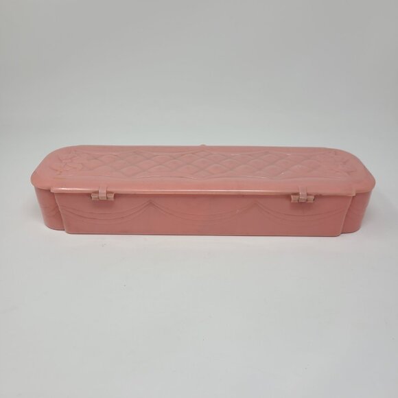 Stor-Aid Vintage Pink Lingerie Storage Container 13x4x2 - Picture 5 of 8